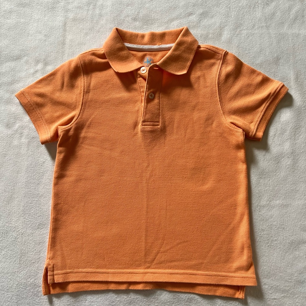 J. Khaki Orange Short-Sleeve Polo for Kids